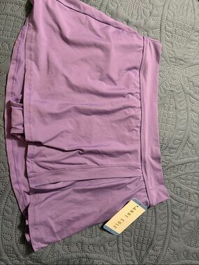 Anne Cole Purple/Lavender Athletic Swimming Skirt NWT